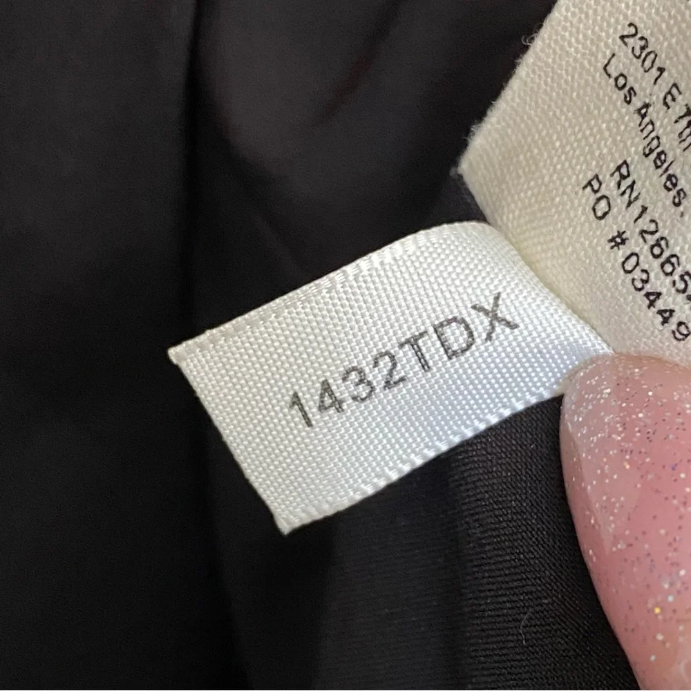 L’AGENCE KENZIE BLACK WHITE TWEED DOUBLE BREASTED BUTTON UP BLAZER JACKET - Picture 14 of 16